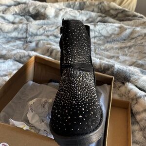 Forever black with sliver bling boots